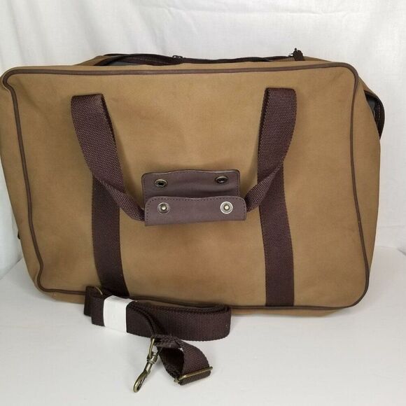 Aramis Jet Setter Large Overnight Luggage Bag Brown Promo 19" New - Picture 2 of 12